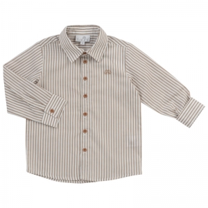 SHIRT PIERROT STRIPES OFFWHITE-BEIGE