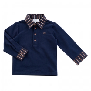 POLO PAUL STRIPES DARK BLUE