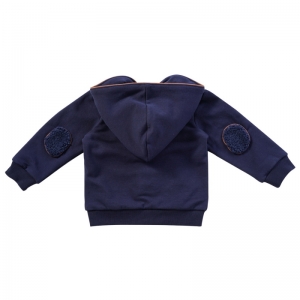 HOODIE THOMAS BLUE-COGNAC