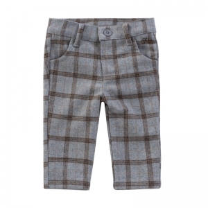 PANTS SQUARE GREY-BROWN