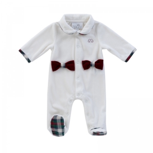 BABYGROW BOW VICHY OFFWHITE