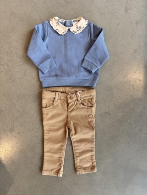 SWEATER FLOWER LORE JEANS BLUE