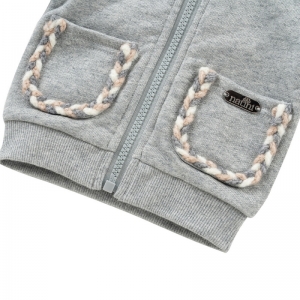 HOODIE RIBBON GREY