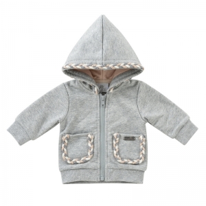 HOODIE RIBBON GREY