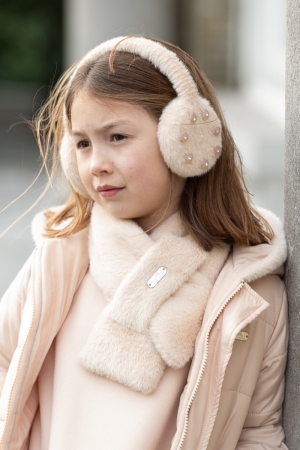 EARMUFFS FLOWERS PINK