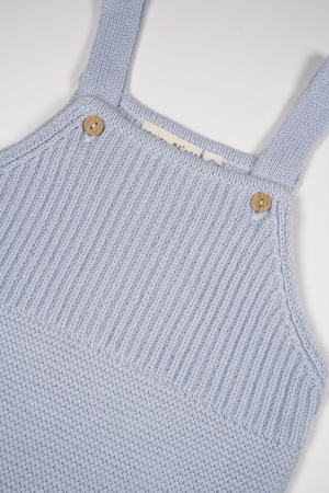 Seyo knitted dungaree 152 Heather blu