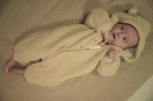 Soo Fluffy Onesie with hoody 022 oatmeal