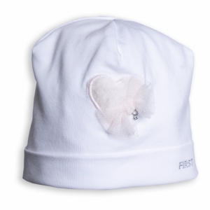 G bonnet fur hart & bow 0142 white-pink