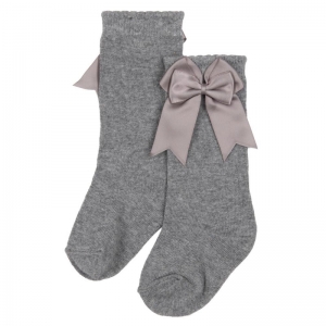 knee socks grey