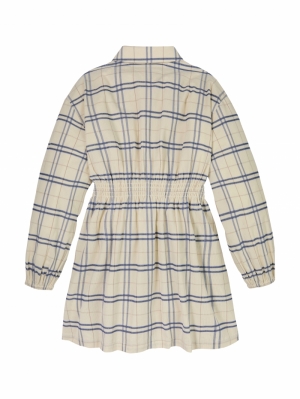 CORDUROY CHECK SHIRT DRESS LS 0LY Classic Bei