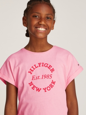 HILFIGER NY REGULAR TEE SS TPF Pink Sugar