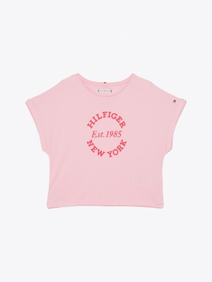 HILFIGER NY REGULAR TEE SS TPF Pink Sugar