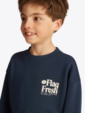 FUN FLAG SWEATSHIRT C1G Dark Night 