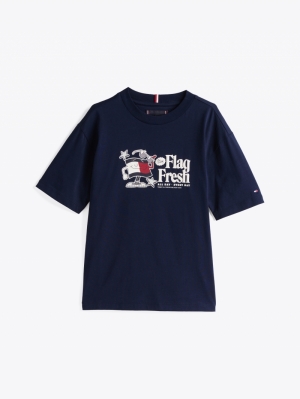 FLAG FUN TEE SS C1G Dark Night 