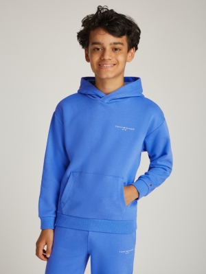 U MINI CORP LOGO HOODIE C30 Blue Spell