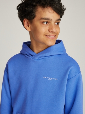 U MINI CORP LOGO HOODIE C30 Blue Spell