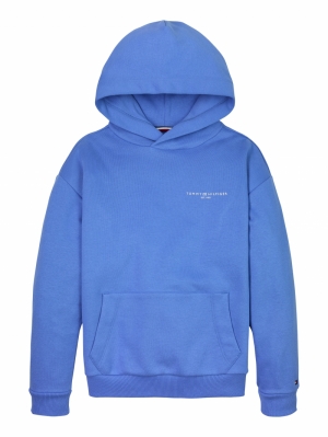 U MINI CORP LOGO HOODIE C30 Blue Spell