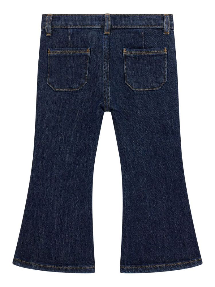 COMFORT DENIM FLARE FIT PANTS YFLU GIRLY FLUI