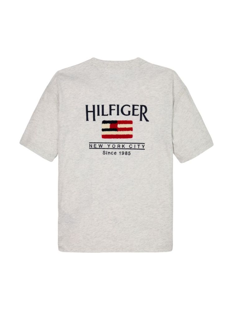 HILFIGER FLAG TERRY EMB TEE SS PMT Snow White