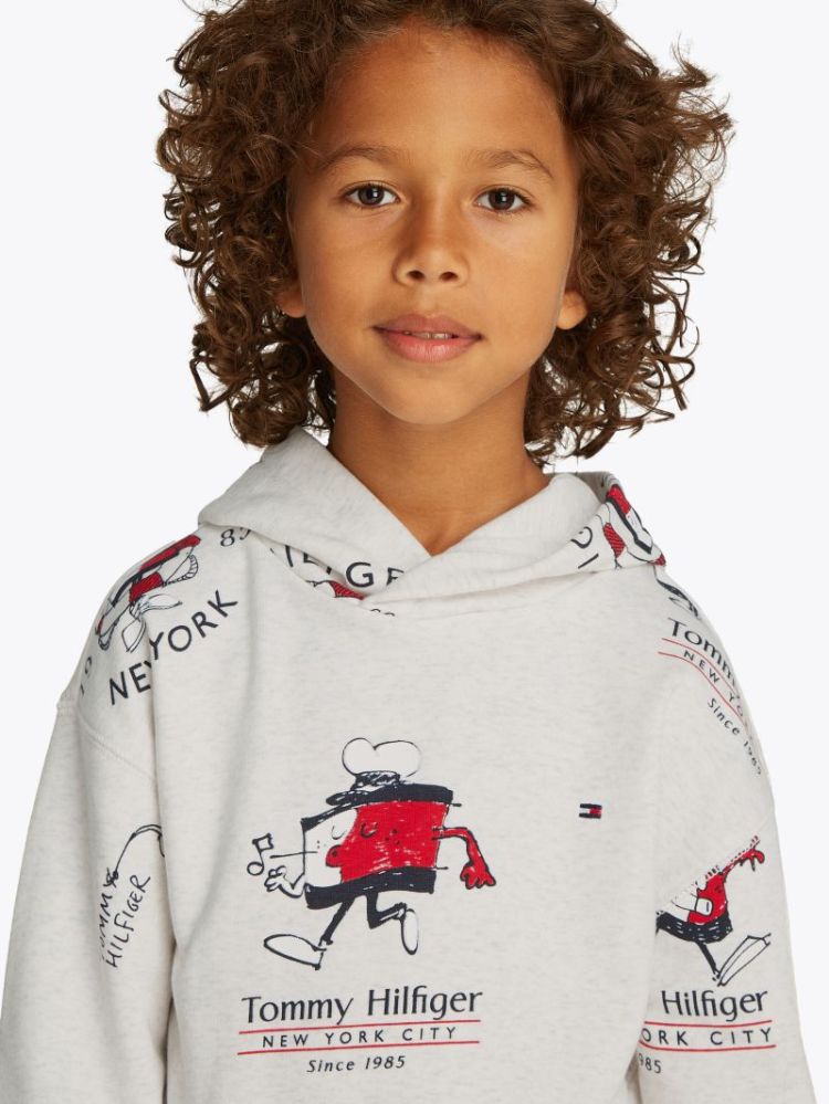 ALL OVER PRINT HOODIE PMT Snow White