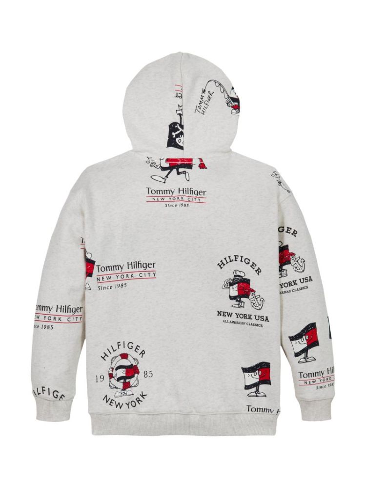 ALL OVER PRINT HOODIE PMT Snow White