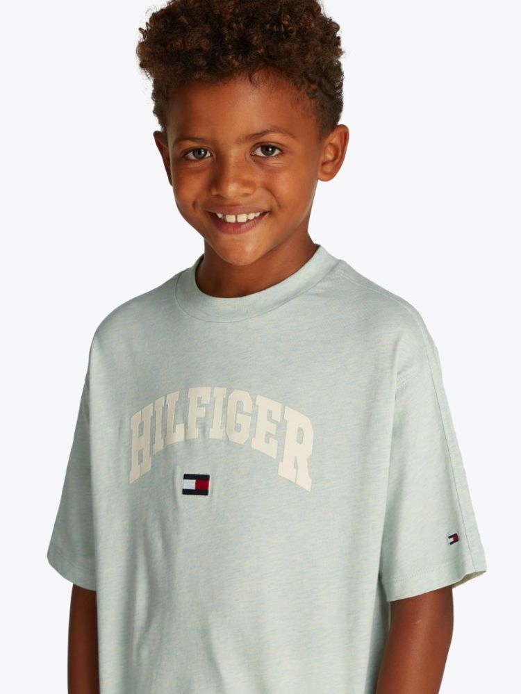 HILFIGER VARSITY TEE SS MT5 Dew Green H