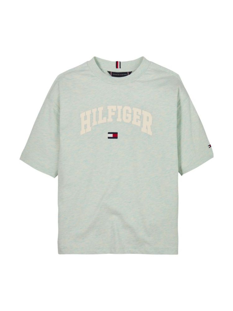 HILFIGER VARSITY TEE SS MT5 Dew Green H
