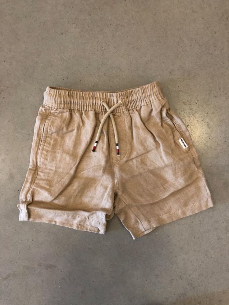 LINEN VISCOSE SHORT RBT Sandalwood