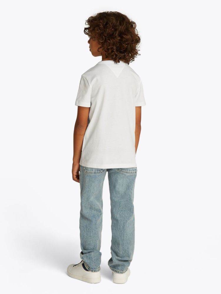 HILFIGER PALM PRINT TEE SS YBR White