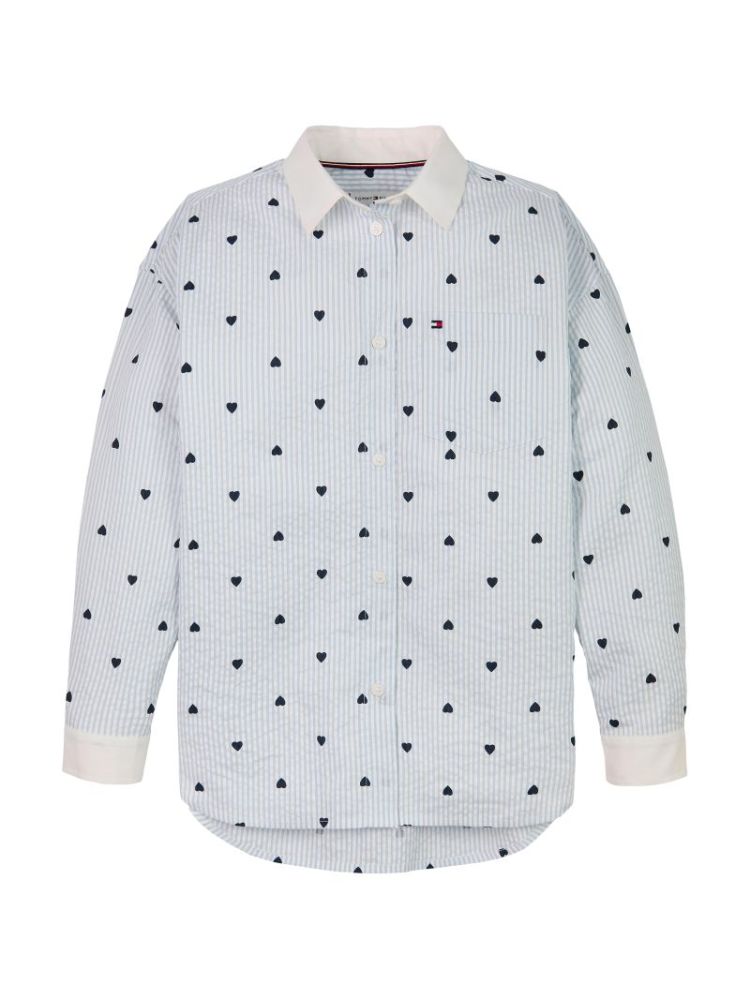 AOP STRIPED SHIRT LS C1O Breezy Blue