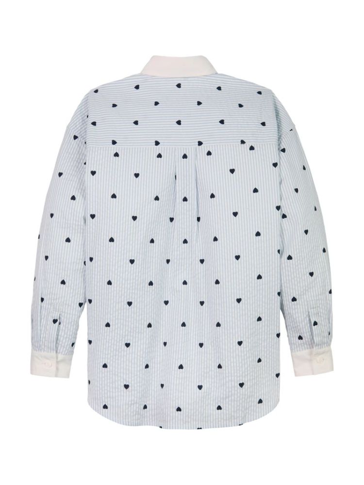 AOP STRIPED SHIRT LS C1O Breezy Blue