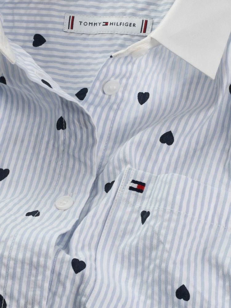 AOP STRIPED SHIRT LS C1O Breezy Blue