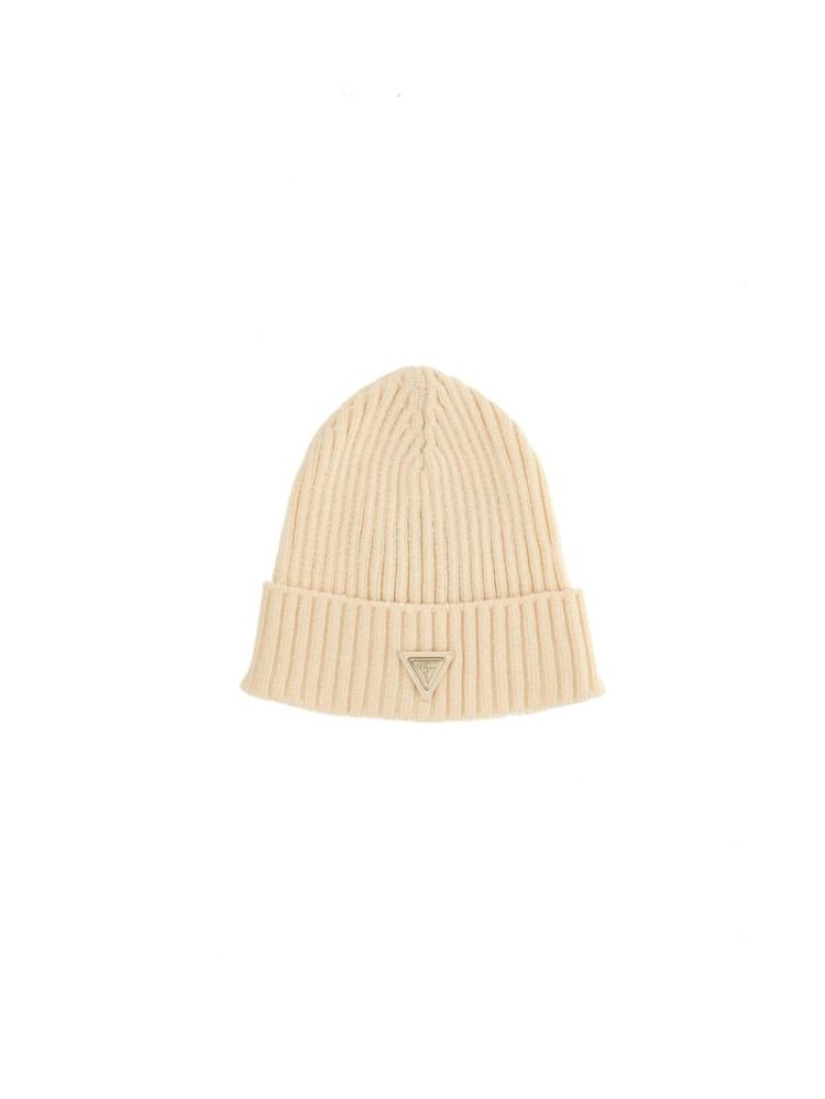 CHENILLE BEANIE HAT G012 CREAM WHIT