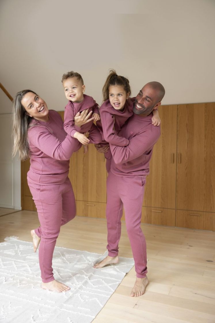 Wafelpyjama - Family Edition Berry