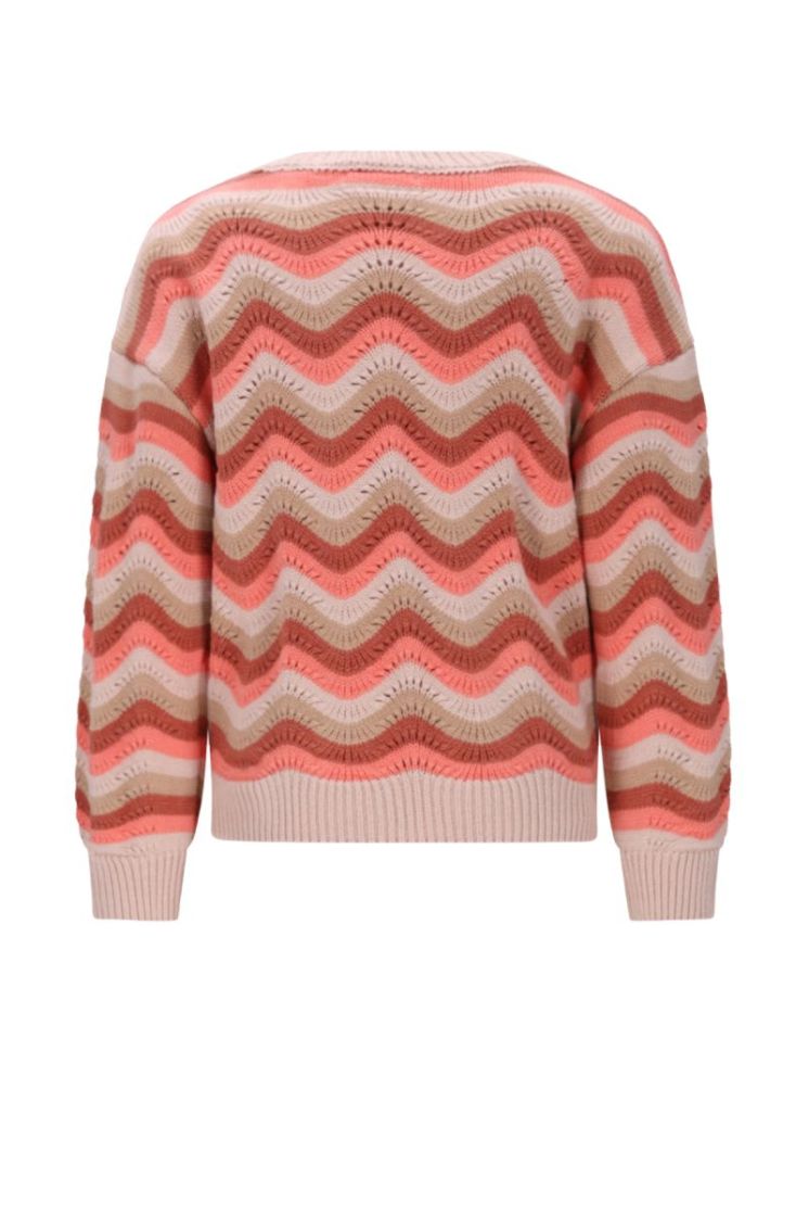 Kessy Waivy Pattern Knitted Taupe