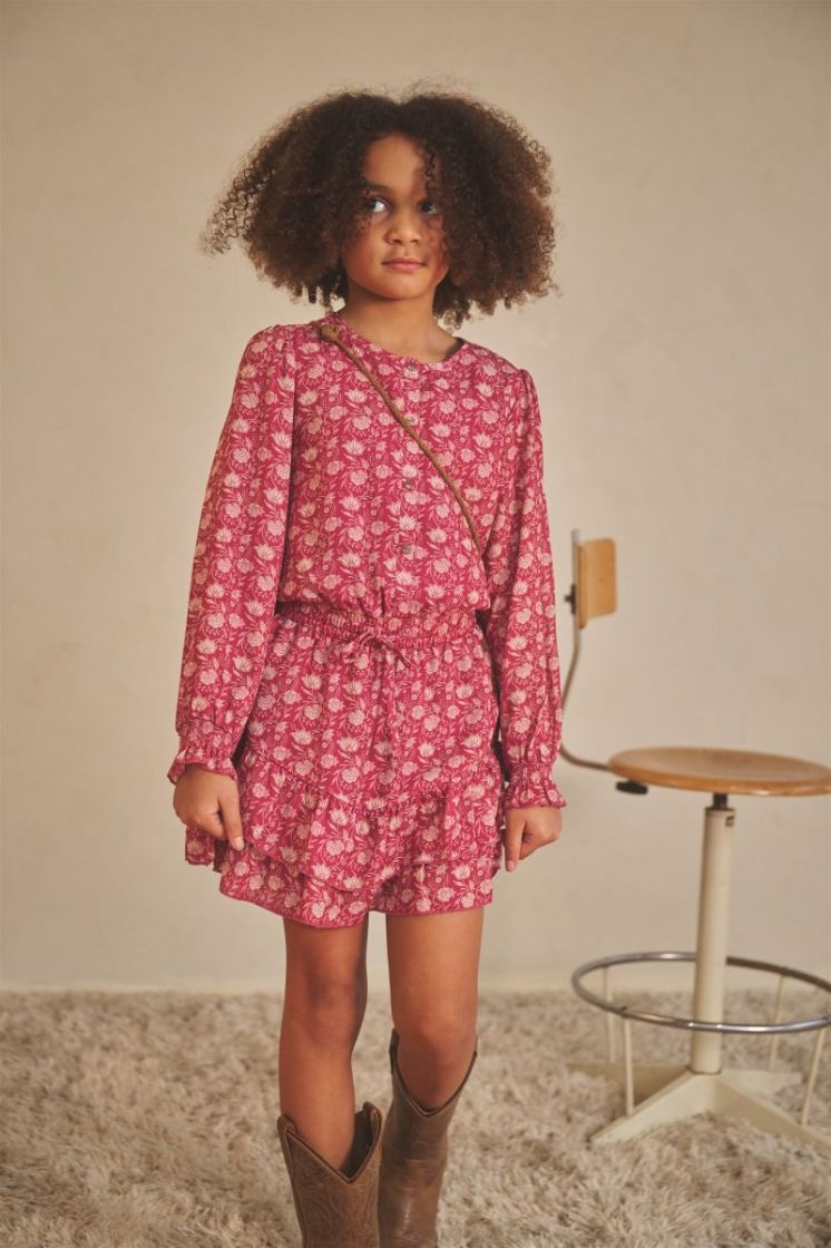 Miggy Paisly Dress Cerise Pink