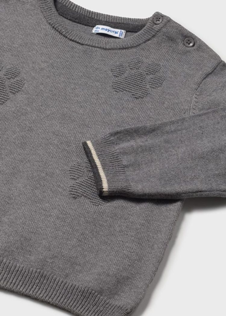 Embossment jumper 071 Graphite