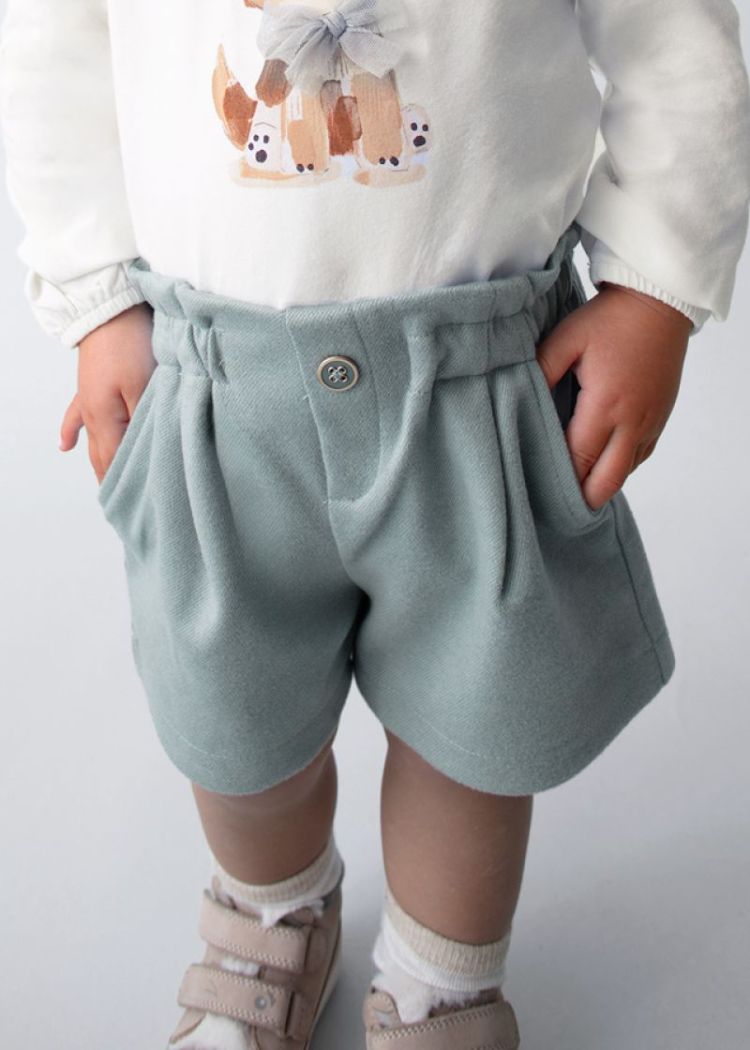 Twill shorts 015 Blue bell
