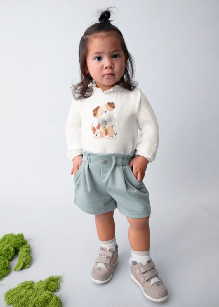 Twill shorts 015 Blue bell