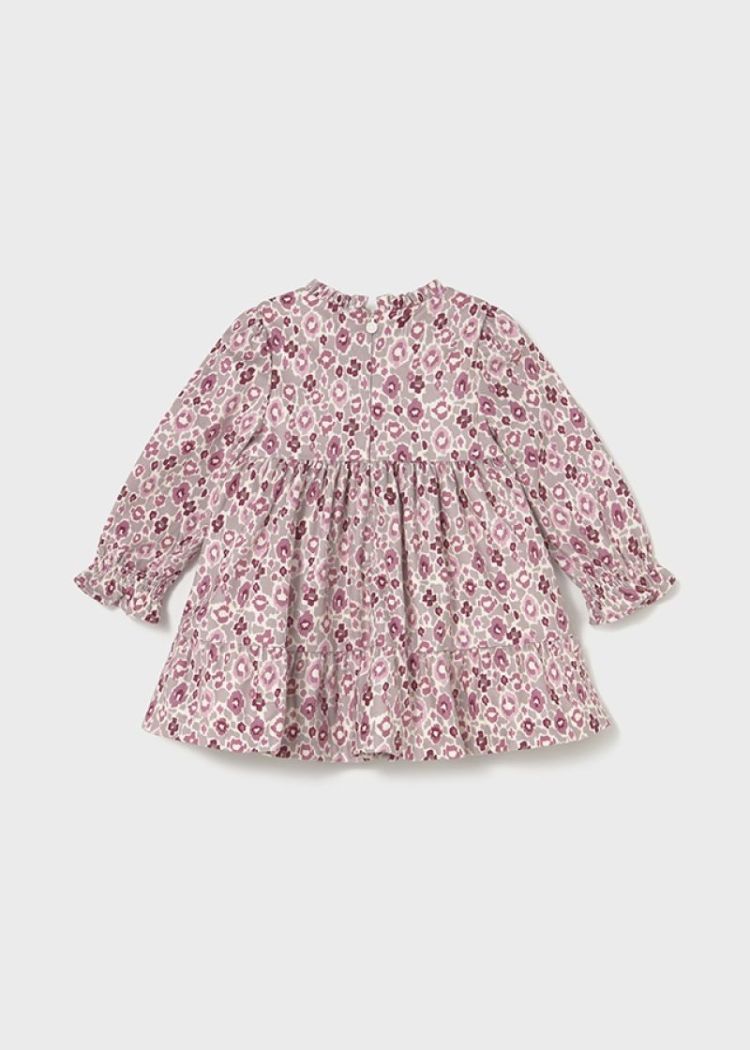 Printed velvet dress 025 Crystal