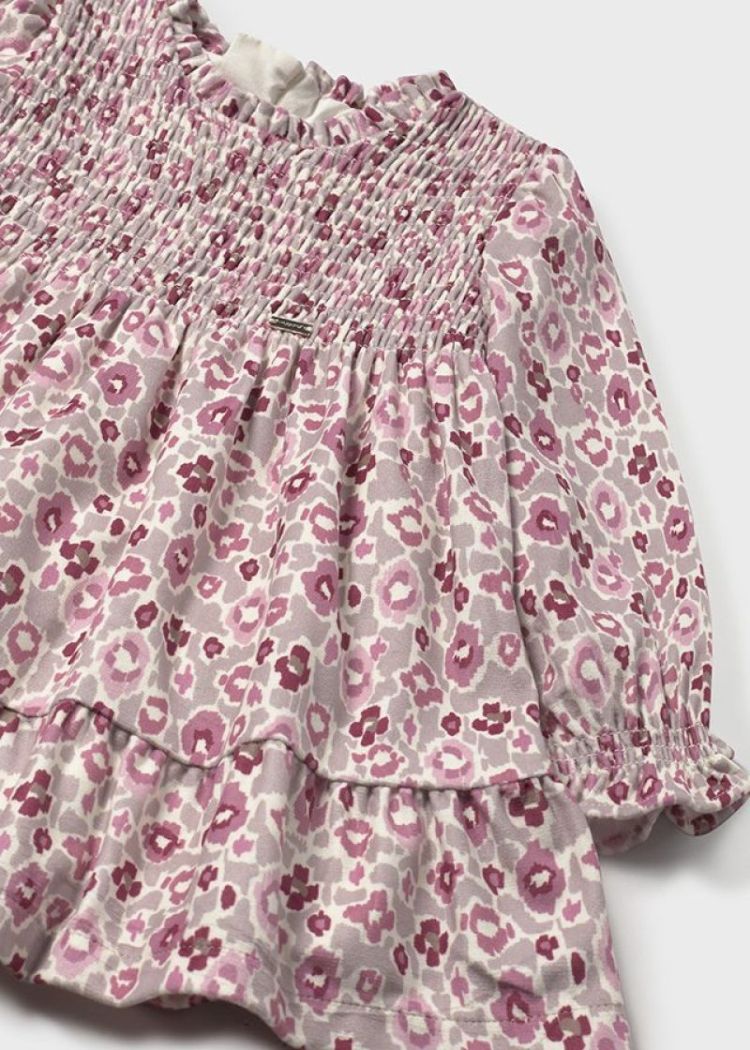 Printed velvet dress 025 Crystal