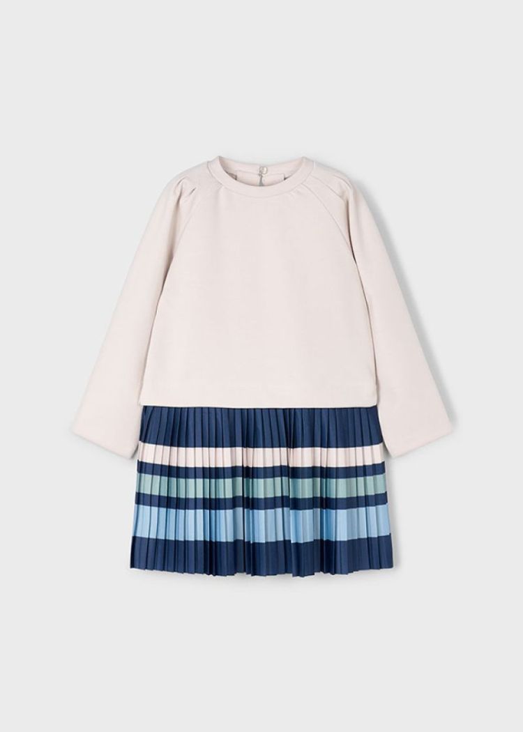 Stripes dress 015 Sand