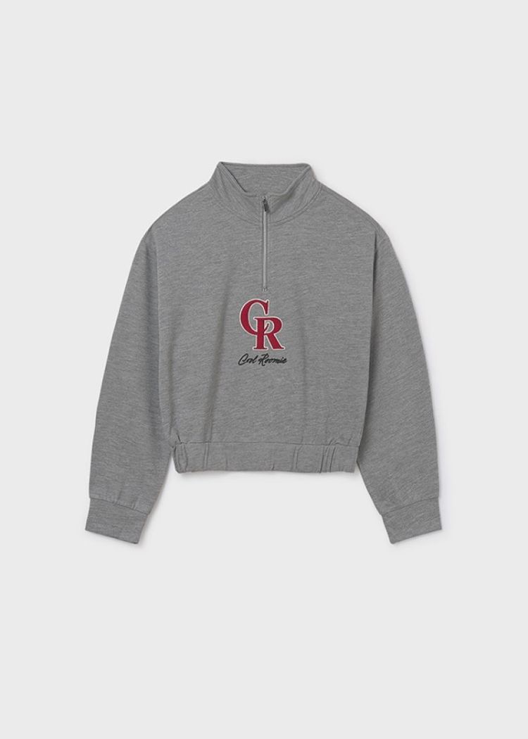 Pullover zipper 022 H. Steel