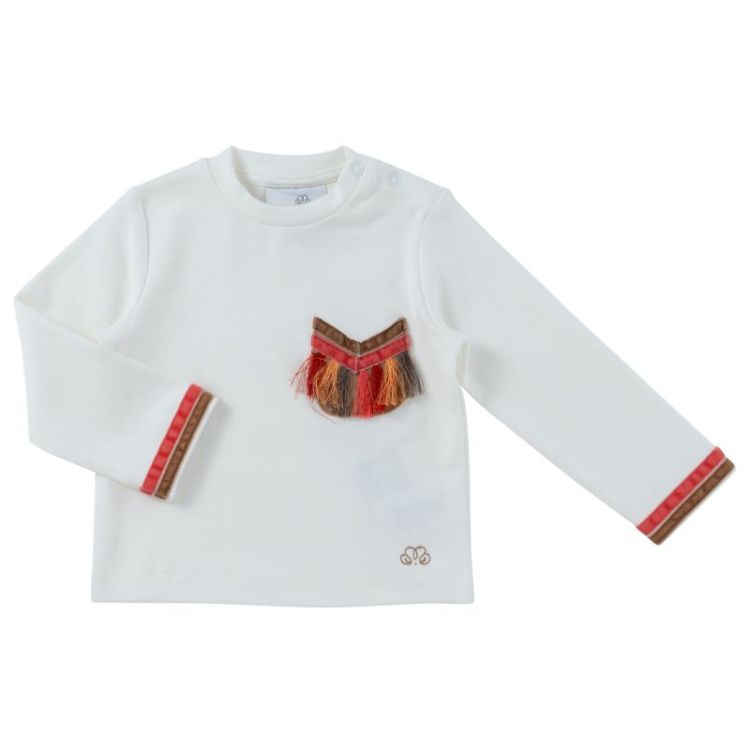 T-SHIRT RUFFLE OFFWHITE