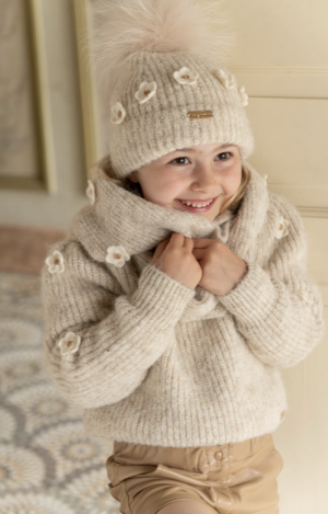 PULL FLOWERS LIGHT BEIGE