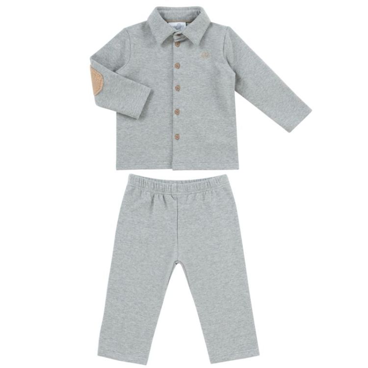 PYJAMA 2PC TEDDY GREY-BEIGE