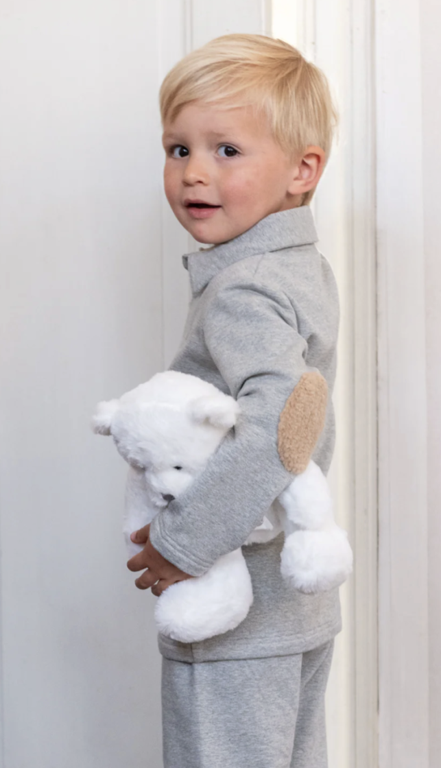 PYJAMA 2PC TEDDY GREY-BEIGE