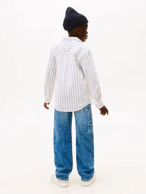 FLEX STRIPE SHIRT YBR white