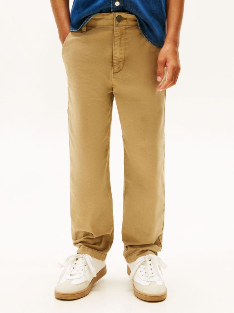 HERRINGBONE RELAXED WORKER PAN AEN Dark Dune