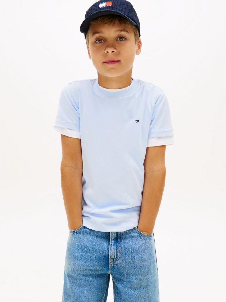ESSENTIAL COTTON REG FIT TEE S C3Q Sweet Blue 